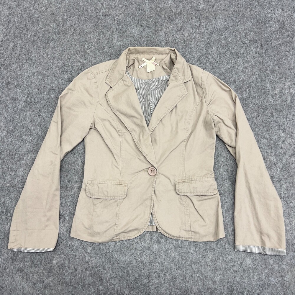 3 Sixteen Blazer Womens 6 Brown Long Sleeve Vent less Single Breasted Casual